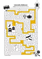 Vorschau - Arbeitsblätter - Labyrinth: Halloween - Logisches Denken fördern! - Seite 2