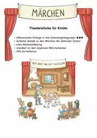 Vorschau - Text - Märchen: Der Wolf und die 7 Geißlein (Skript für Theater) - Deckblatt