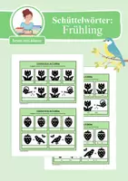 Vorschau - Arbeitsblätter - Schüttelwörter: Frühling (Worträtsel) - Deckblatt