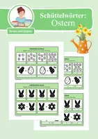 Vorschau - Arbeitsblätter - Schüttelwörter: Ostern (Worträtsel) - Deckblatt