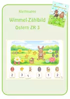 Vorschau - Fördermaterial/Inklusion - Wimmelbild-Zählbild: Ostern ZR3 - Deckblatt