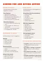 Vorschau - Arbeitsblätter - Asking for and giving Advice: Overview/Exercises (B1) - Deckblatt