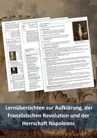 Vorschau - Präsentationen/Tafelbilder - 18 Lernübersichten/Merkzettel von der Französischen Revolution bis zum Ende des Ersten Weltkriegs (1789-1918) - Seite 1