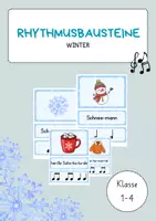 Vorschau - Spiele - Rhythmusbausteine (Winter) - Deckblatt