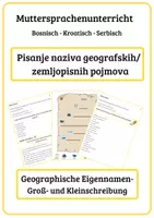 Vorschau - Arbeitsblätter - Pisanje imena geografskih zemljopisnih pojmova - Deckblatt