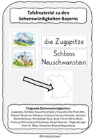 Vorschau - Präsentationen/Tafelbilder - Tafelmaterial Bayrische Sehenswürdigkeiten - Deckblatt