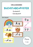 Vorschau - Fördermaterial/Inklusion - Buchstabenposter fürs Klassenzimmer - Deckblatt
