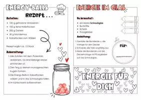 Vorschau - Unterrichtsreihen - Muttertag & Vatertag | Energie im Glas | Rezept für Engergy-Balls | Bastelanleitung - Seite 3