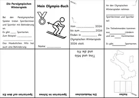 Vorschau - Arbeitsblätter - Mein Olympia-Buch Milano-Cortina 2026 - Deckblatt