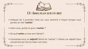 Aperçu - Présentation / Support pour le tableau - Rituel début d'heure français 3e - Les Misérables, V Hugo - Page 3