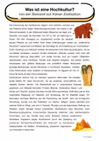 Vorschau - Arbeitsblätter - Was ist eine Hochkultur? (Altes Ägypten & Mesopotamien) - Seite 1