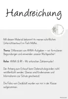 Vorschau - Stundenentwürfe - Unterrichtsentwurf Mathe ANNA Zahlen (Kl. 4) - Seite 1
