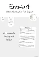 Vorschau - Stundenentwürfe - Unterrichtsentwurf Englisch At home (Kl. 3/4) - Deckblatt
