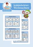 Vorschau - Arbeitsblätter - Schüttelwörter: Weihnachten & Advent (Worträtsel) - Deckblatt