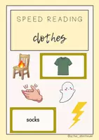 Vorschau - Quiz - Vokabeltraining; Speed reading clothes - Deckblatt