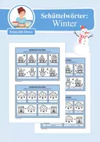 Vorschau - Arbeitsblätter - Schüttelwörter: Winter (Worträtsel) - Deckblatt