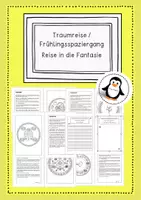 Vorschau - Arbeitsblätter - Traumreise Fantasiereise Frühlingspaziergang Freies Schreiben Ostern Frühling Ferienerlebnisse Sale - Deckblatt