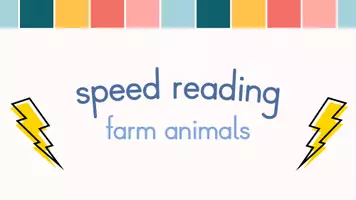 Vorschau - Quiz - Vokabeltraining; speed reading farm animals - Seite 1