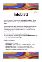 Vorschau - Arbeitsblätter - Abschreibtraining Dinosaurier - jeden Tag drei Sätze schreiben - Seite 1
