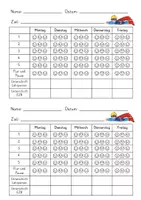 Vorschau - Fördermaterial/Inklusion - individueller Verstärkerplan 6 Vorlagen - Seite 1