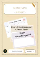 Vorschau - Poster - Unser Geburtstagskind: Aushänge für das Klassenzimmer - Deckblatt