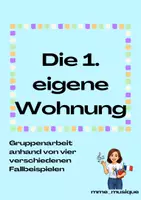 Vorschau - Arbeitsblätter - Die erste eigene Wohnung, 4 Fallbeispiele für Gruppenarbeit - Deckblatt