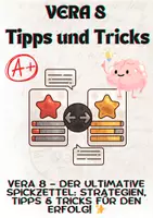Vorschau - Arbeitsblätter - VERA 8 - Der ultimative Spickzettel: Strategien, Tipps & Tricks für den Erfolg! ✨ (Vera-8 NRW) - Deckblatt