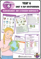 Vista previa - Unidades / Secuencias / Situaciones de Aprendizaje - Grammar 6 (Unit 4: Our environment) - Portada