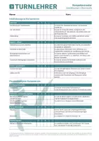 Vorschau - Arbeitsblätter - Kompetenzraster Turnen – Grundschule, Unter-, Mittel- und Oberstufe - Seite 3