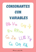 Vista previa - Hojas de trabajo - DOSSIER LECTOESCRITURA 1º EP - CONSONANTES CON VARIABLES - Portada
