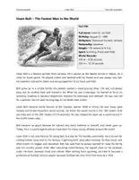 Vorschau - Arbeitsblätter - Usain Bolt – Text with questions - Deckblatt