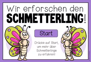Vorschau - Interaktives Material - DER SCHMETTERLING - interaktive Präsentation - Seite 1