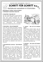 Vorschau - Arbeitsblätter - Kirche im Mittelalter – Karikatur Geschichte - Seite 2
