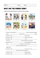 Vorschau - Unterrichtsreihen - What are the friends doing - Present Progressive: Grammar (English) - Seite 1