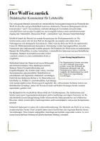 Vorschau - Arbeitsblätter - Der Wolf ist zurück! Rollenspiel zum Artenschutz (Diskussion) - Seite 1