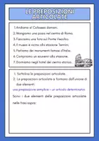 Vorschau - Arbeitsblätter - Einführung: Le preposizioni articolate - Deckblatt
