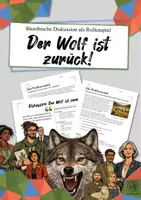 Vorschau - Arbeitsblätter - Der Wolf ist zurück! Rollenspiel zum Artenschutz (Diskussion) - Deckblatt