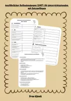 Vorschau - Anderer Materialtyp - Reflexionsbogen ZIMT-Methode und Satzanfänge - Deckblatt