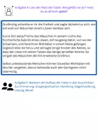 Vorschau - Arbeitsblätter - Der Löwe und das Mäuschen - Seite 1