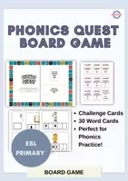 Vista previa - Juegos / Gamificación - Phonics Quest-Board Game ESL-EFL Phonemic awareness - Portada
