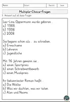 Vorschau - Arbeitsblätter - Lea-Lina Oppermann Lesen und Verstehen Arbeitsblätter mit Lesetext, Fragen - Seite 3