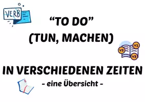 Vorschau - Poster - Das Verb "to do" in verschiedenen Zeiten, z.B. simple past - Seite 1