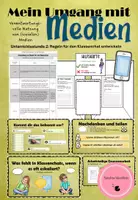 Vorschau - Arbeitsblätter - Mein Umgang mit Medien - Regeln für den Klassenchat - Deckblatt