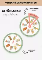 Vorschau - Bildkarten - Gefühlsrad Gefühlsuhr Emotionsrad mit Tieren für Kinder - Gefühle und Emotionen erkennen, benennen & verstehen - Seite 3