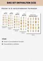 Vorschau - Poster - Gefühlsposter Tiere Lernposter Gefühle Kinder | Gefühle und Emotionen erkennen, benennen & verstehen - Seite 1