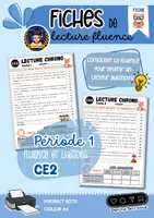 Aperçu - Texte - Fiches lecture fluence niveau 1 CE2 - Page de couverture