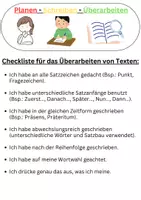 Vorschau - Arbeitsblätter - Planen - Schreiben - Überarbeiten - Deckblatt