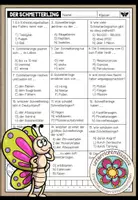 Vorschau - Arbeitsblätter - DER SCHMETTERLING - Quiz (Arbeitsblatt) - Deckblatt