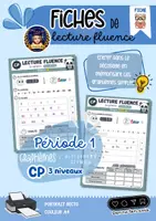 Aperçu - Fiches - Fiches de lecture fluence période 1 CP - Page de couverture