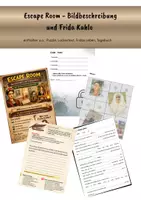 Vorschau - Arbeitsblätter - Escape Room Bildbeschreibung - Frida Kahlo - Deckblatt